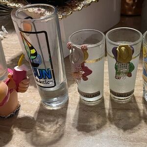 Colorful Shot Glass Set with Fun Designs